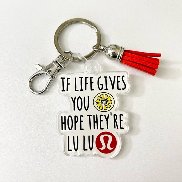 If life gives you lemon hope they're lululemon keychain - Picture 3 of 7